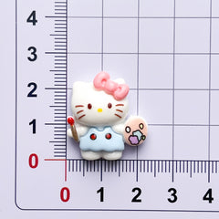 DIY Playing Cat Charms Accessories – Customizable Phone Case, Hairpin, Fridge Magnet & Keychain Set