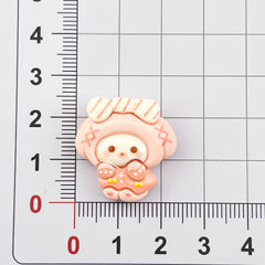 DIY Cartoon Chubby Sanrio Charms Accessories – Customizable Phone Case, Hairpin, Fridge Magnet & Keychain Set