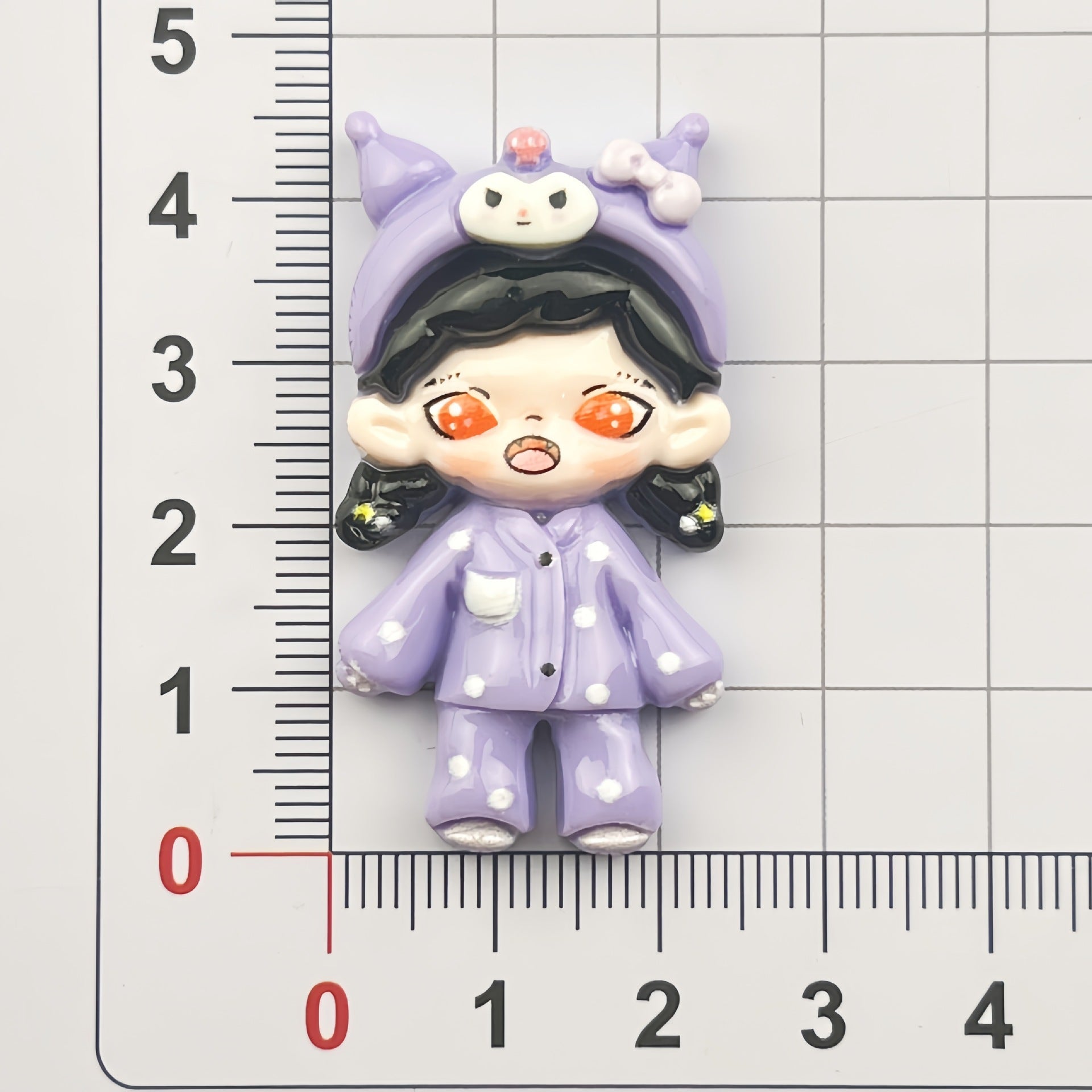 DIY Sanrio Series Big Eyed Girl Charms Accessories – Customizable Phone Case, Hairpin, Fridge Magnet & Keychain Set