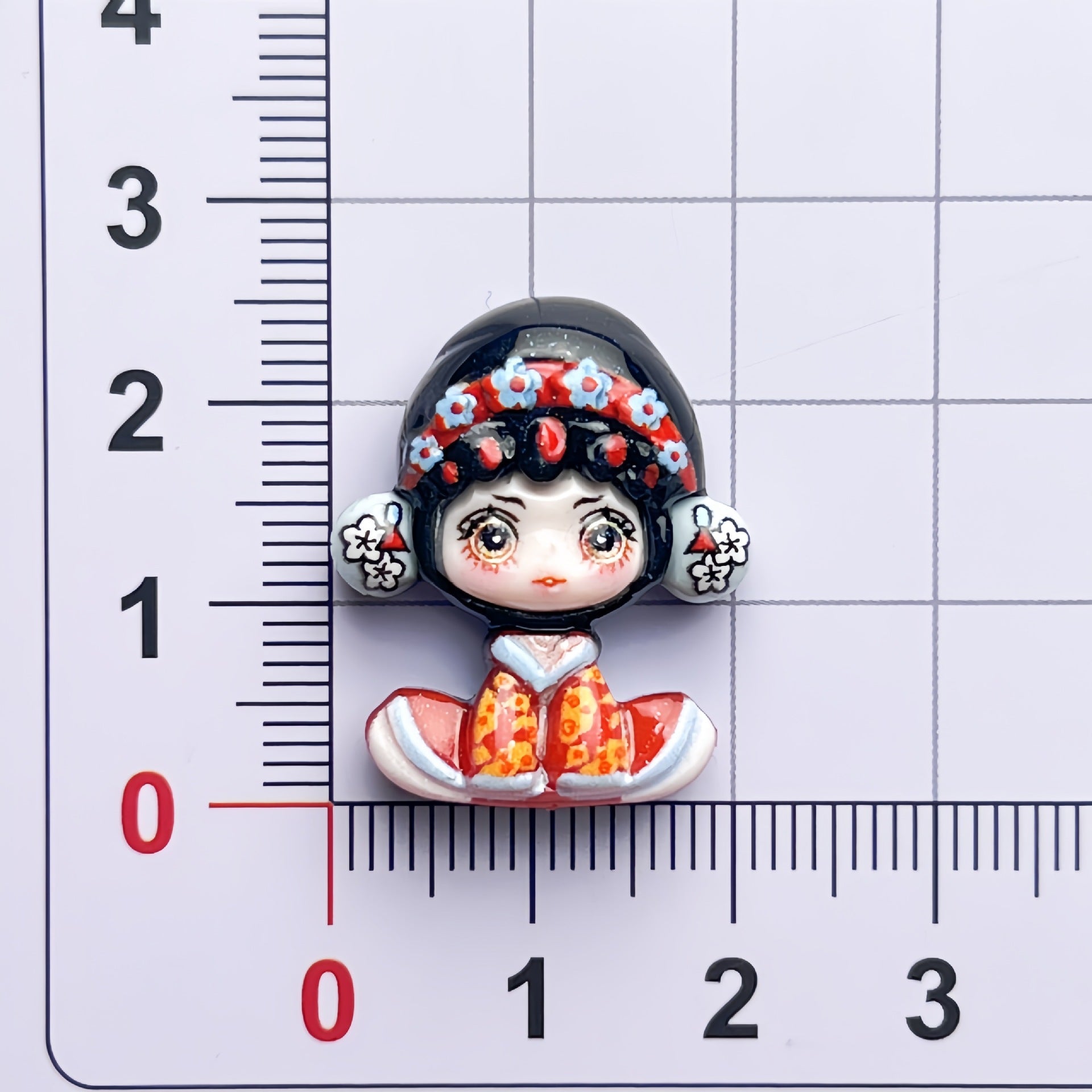 DIY ]Bubble Sitting Girl  Charms Accessories – Customizable Phone Case, Hairpin, Fridge Magnet & Keychain Set