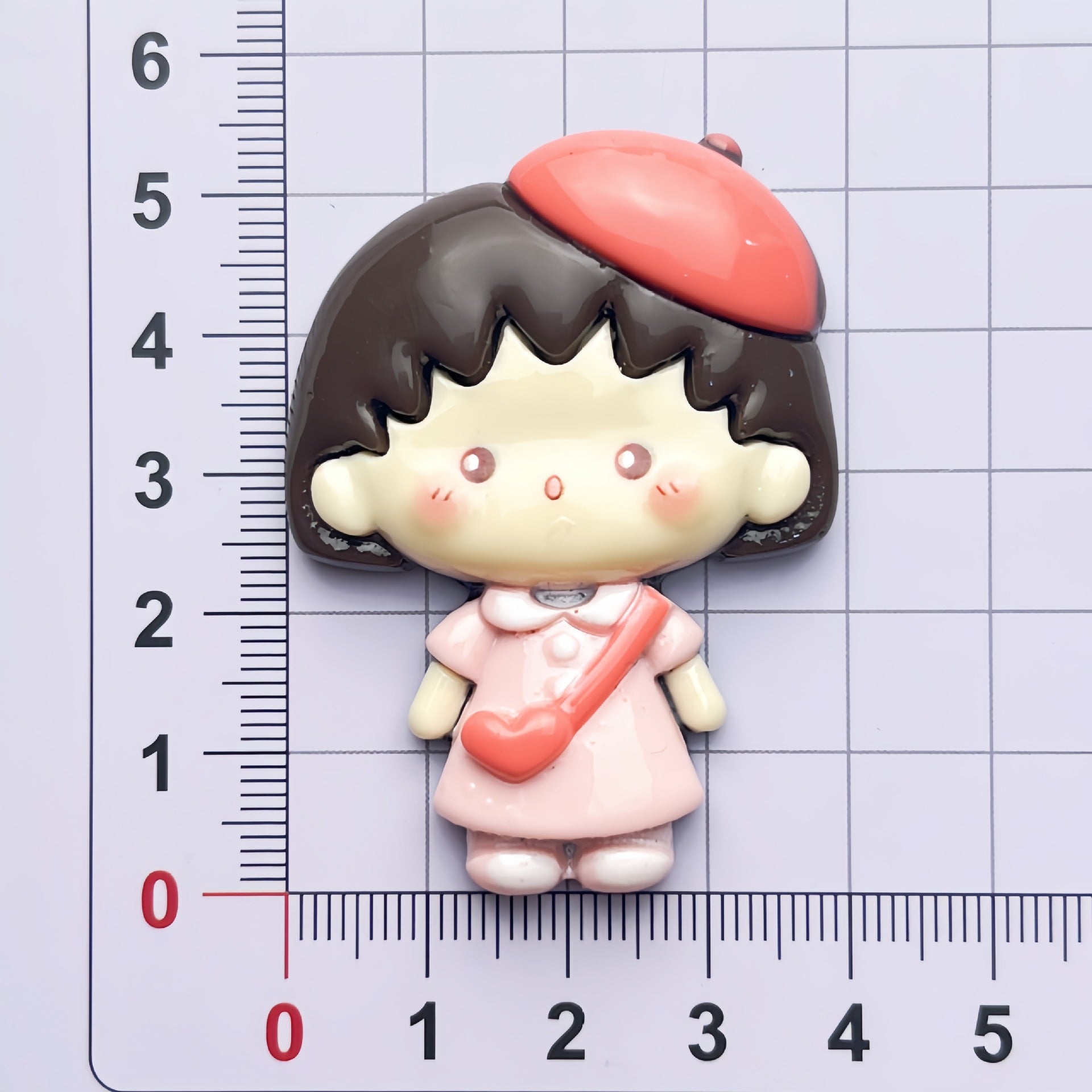 DIY Large Card Resin Girl Charms Accessories – Customizable Phone Case, Hairpin, Fridge Magnet & Keychain Set