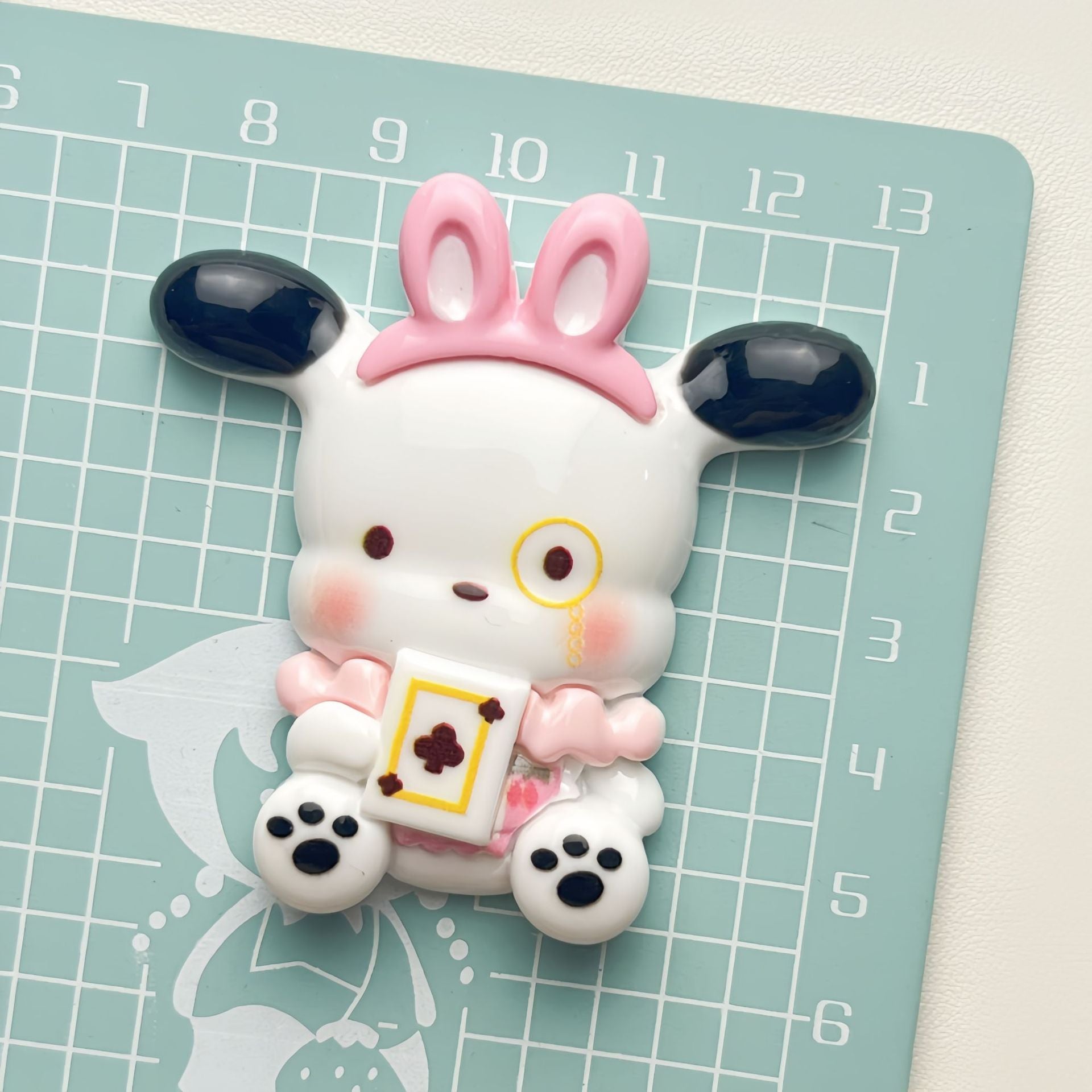 DIY Playing Cards Sanrio Charms Accessories – Customizable Phone Case, Hairpin, Fridge Magnet & Keychain Set