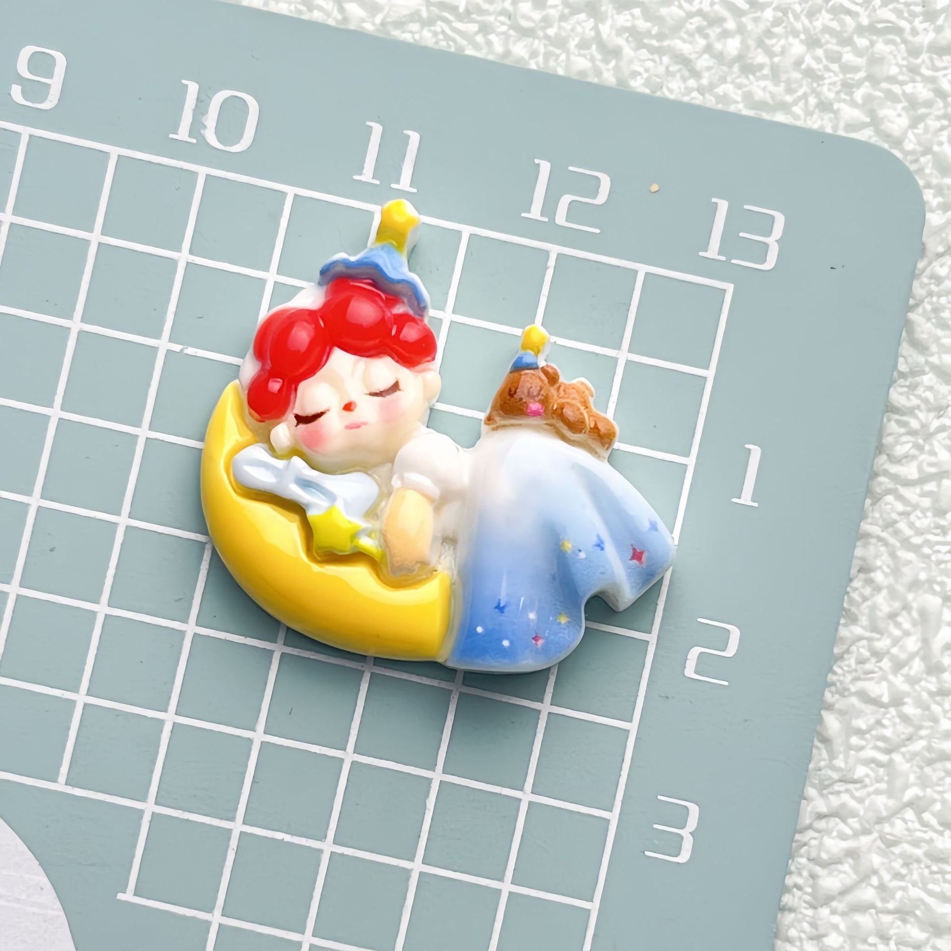DIY Sleeping Mermaid Charms Accessories – Customizable Phone Case, Hairpin, Fridge Magnet & Keychain Set