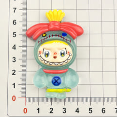 DIY Glow Funny Figurine Charms Accessories – Customizable Phone Case, Hairpin, Fridge Magnet & Keychain Set