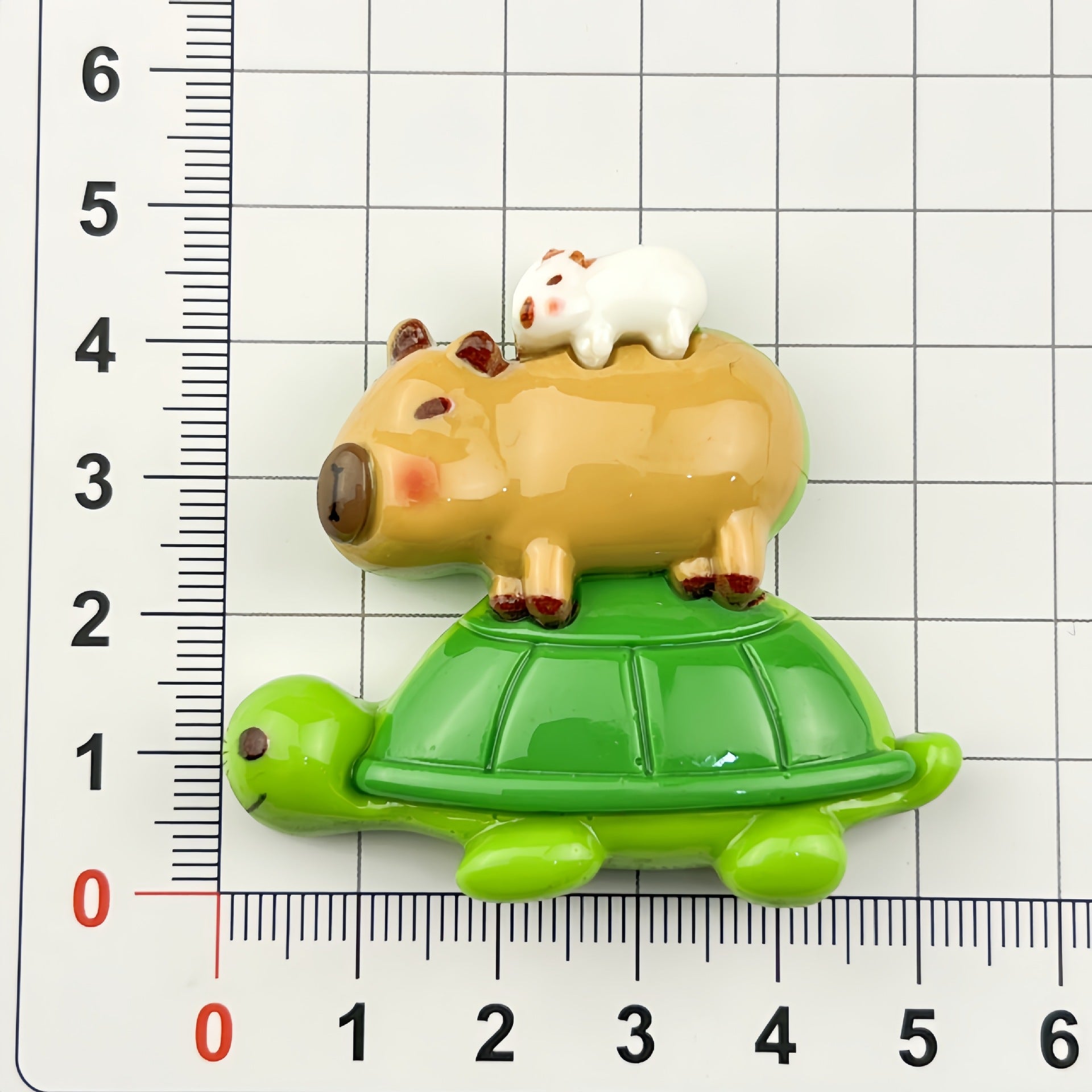 DIY Cartoon Little Turtle and Capybara Charms Accessories – Customizable Phone Case, Hairpin, Fridge Magnet & Keychain Set