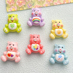 DIY Rainbow Bear Charms Accessories – Customizable Phone Case, Hairpin, Fridge Magnet & Keychain Se