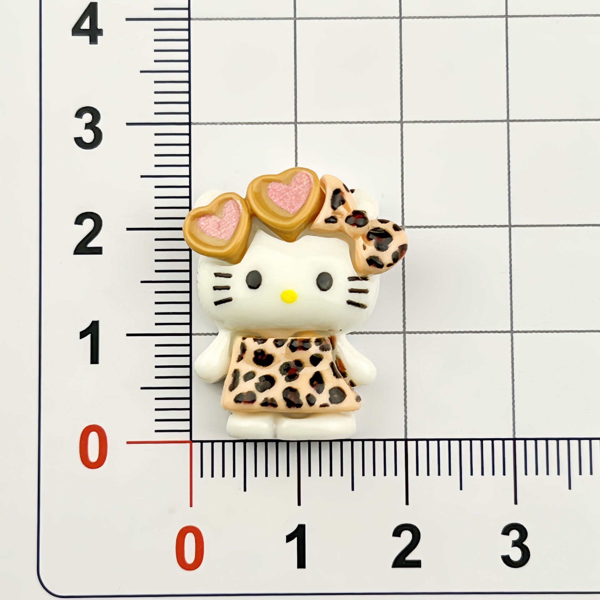 DIY  Cute Leopard Print KT Cat Charms Accessories – Customizable Phone Case, Hairpin, Fridge Magnet & Keychain Set