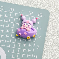 DIY Bumper Car Small Animal Charms Accessories – Customizable Phone Case, Hairpin, Fridge Magnet & Keychain Set