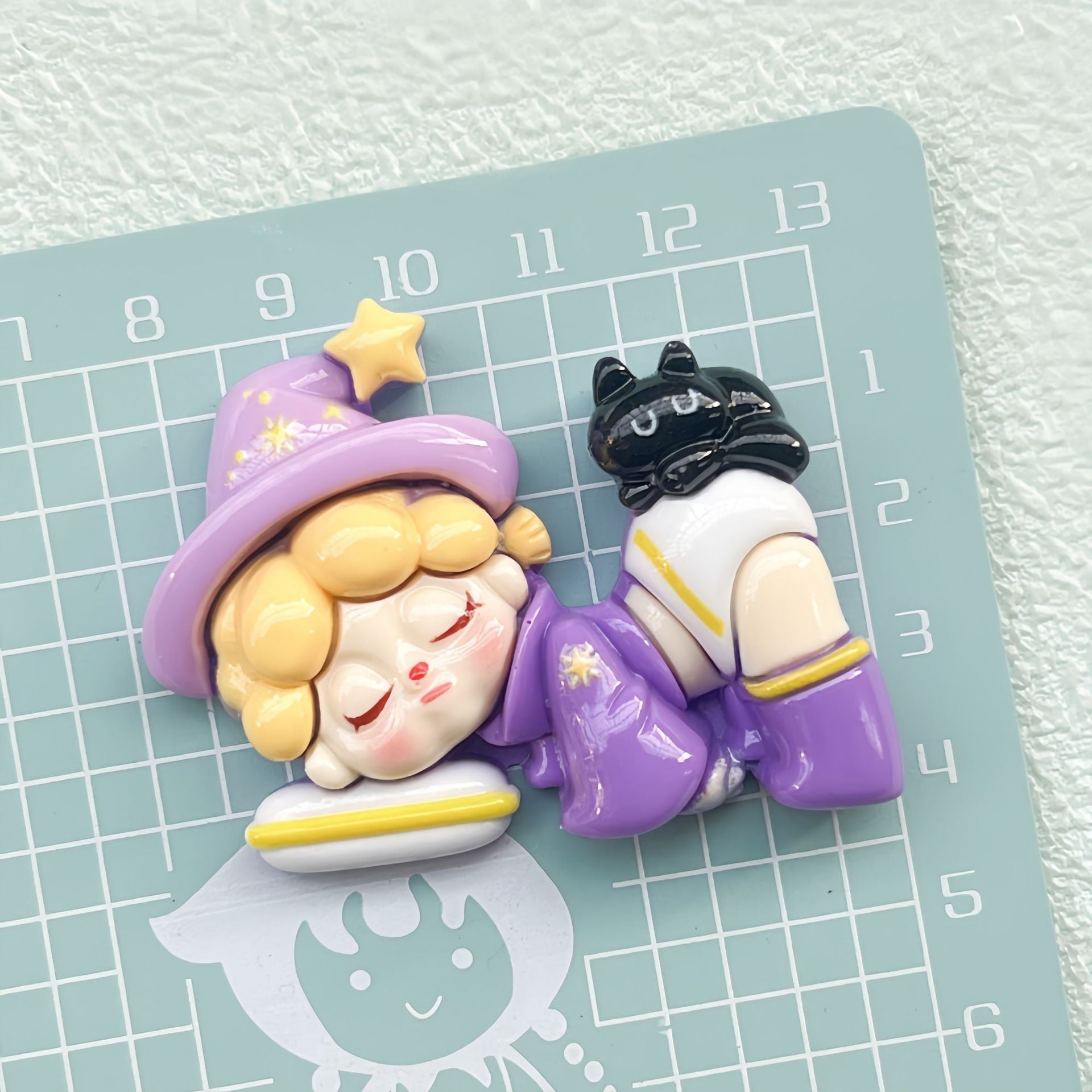 DIY Cartoon Cute Sleeping Girl Charms Accessories – Customizable Phone Case, Hairpin, Fridge Magnet & Keychain Set