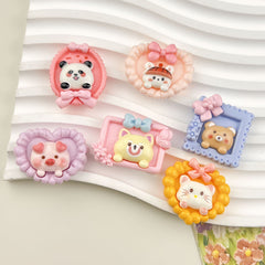DIY Piggy Photo Frame-Piggy Charms Accessories – Customizable Phone Case, Hairpin, Fridge Magnet & Keychain Set