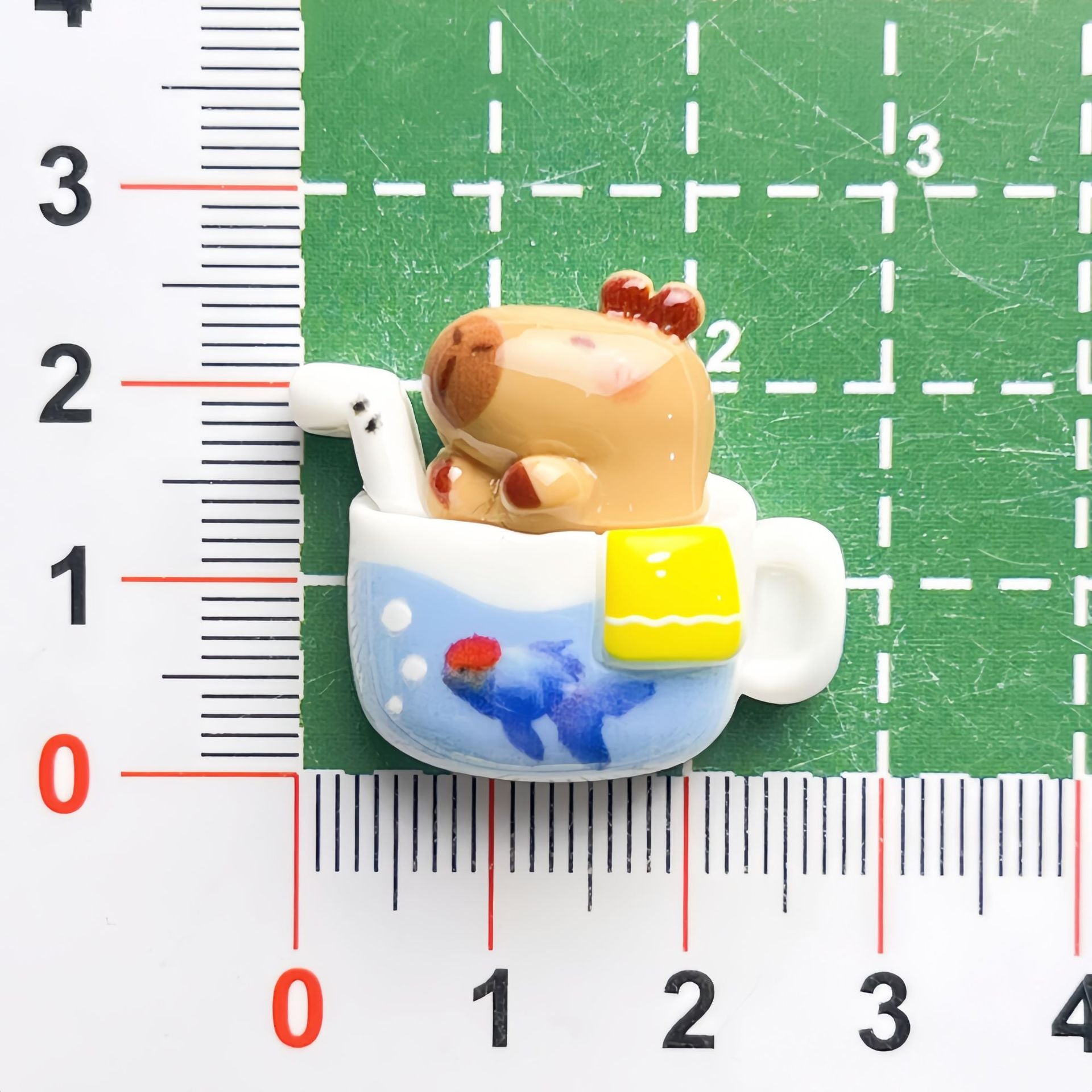 DIY  Cute Dessert Capybara Charms Accessories – Customizable Phone Case, Hairpin, Fridge Magnet & Keychain Set
