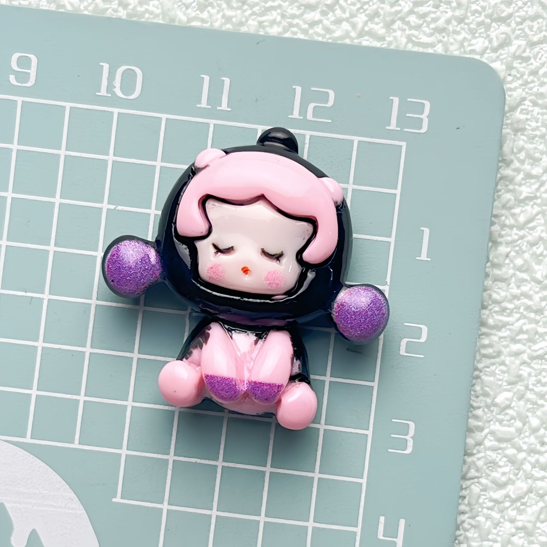 DIY Curly Hair Boy Charms Accessories – Customizable Phone Case, Hairpin, Fridge Magnet & Keychain Set