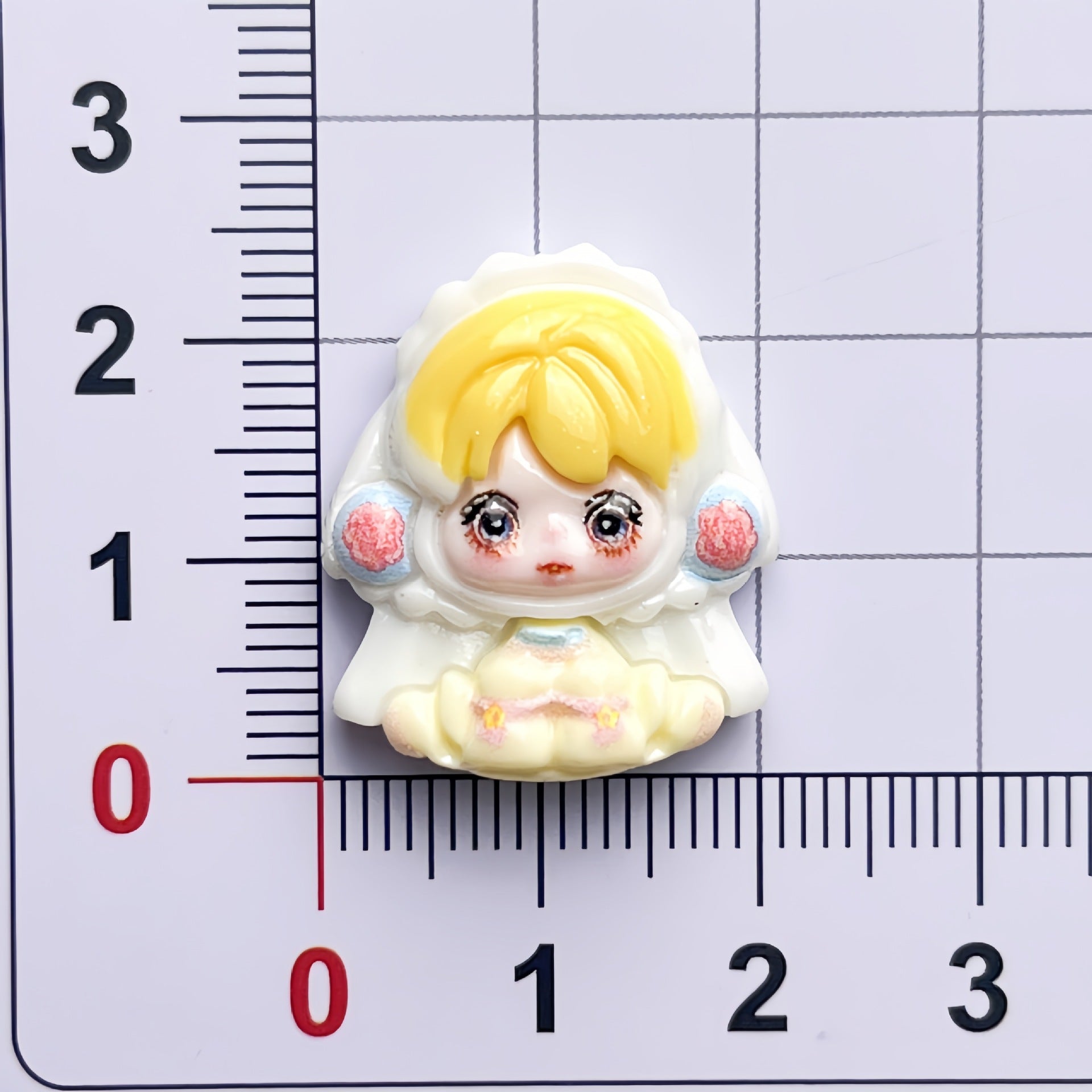 DIY ]Bubble Sitting Girl  Charms Accessories – Customizable Phone Case, Hairpin, Fridge Magnet & Keychain Set