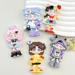 DIY Cartoon And Anime Children Charms Accessories – Customizable Phone Case, Hairpin, Fridge Magnet & Keychain Set
