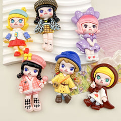 DIY Lily Girl Charms Accessories – Customizable Phone Case, Hairpin, Fridge Magnet & Keychain Set