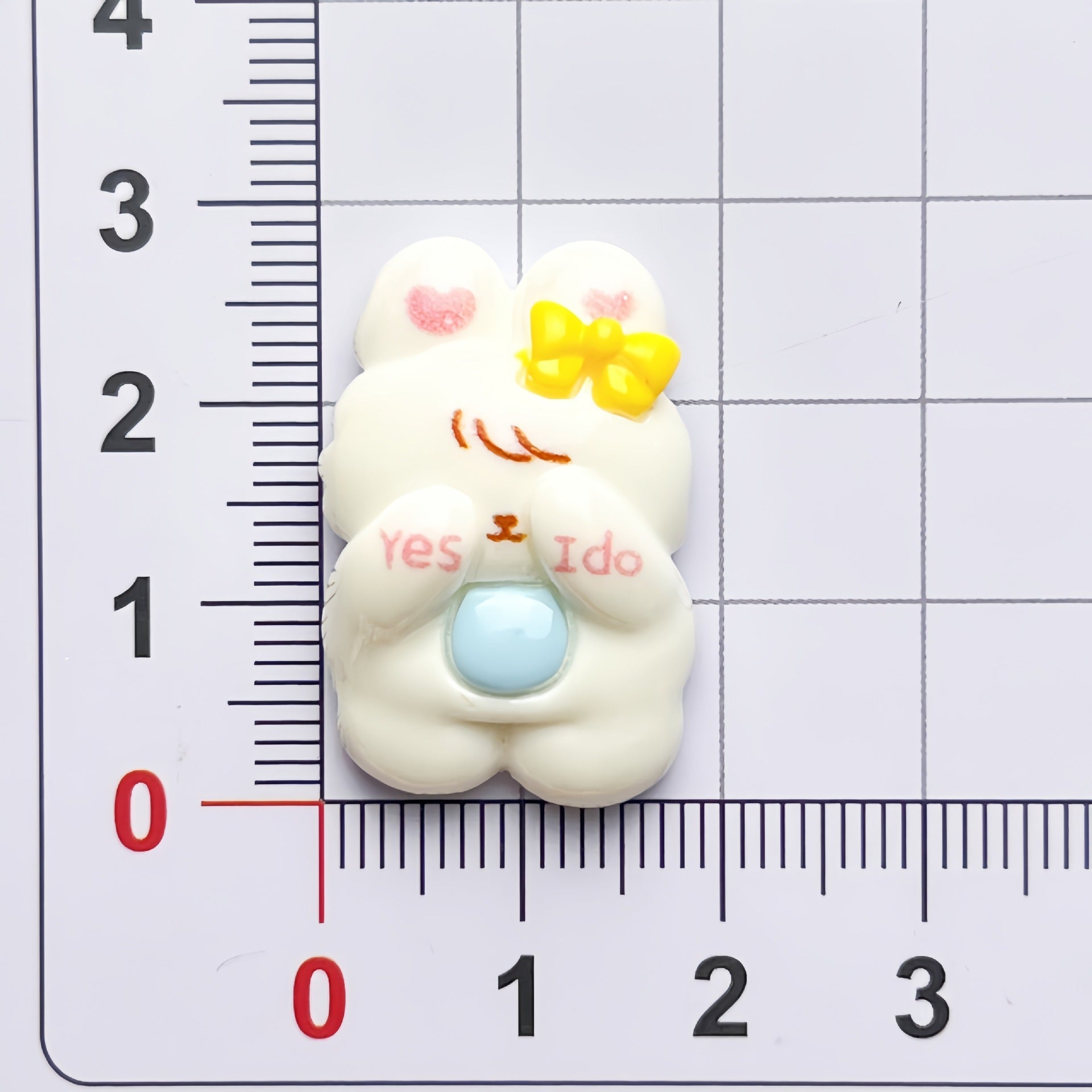 DIY Small Cute Bunny Charms Accessories – Customizable Phone Case, Hairpin, Fridge Magnet & Keychain Set
