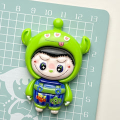 DIY Strawberry Bear  Charms Accessories – Customizable Phone Case, Hairpin, Fridge Magnet & Keychain Set