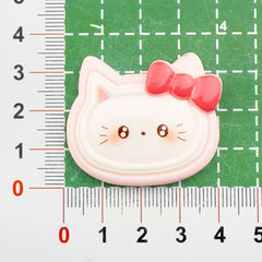 DIY multicolor bowknot kitten Charms Accessories – Customizable Phone Case, Hairpin, Fridge Magnet & Keychain Set