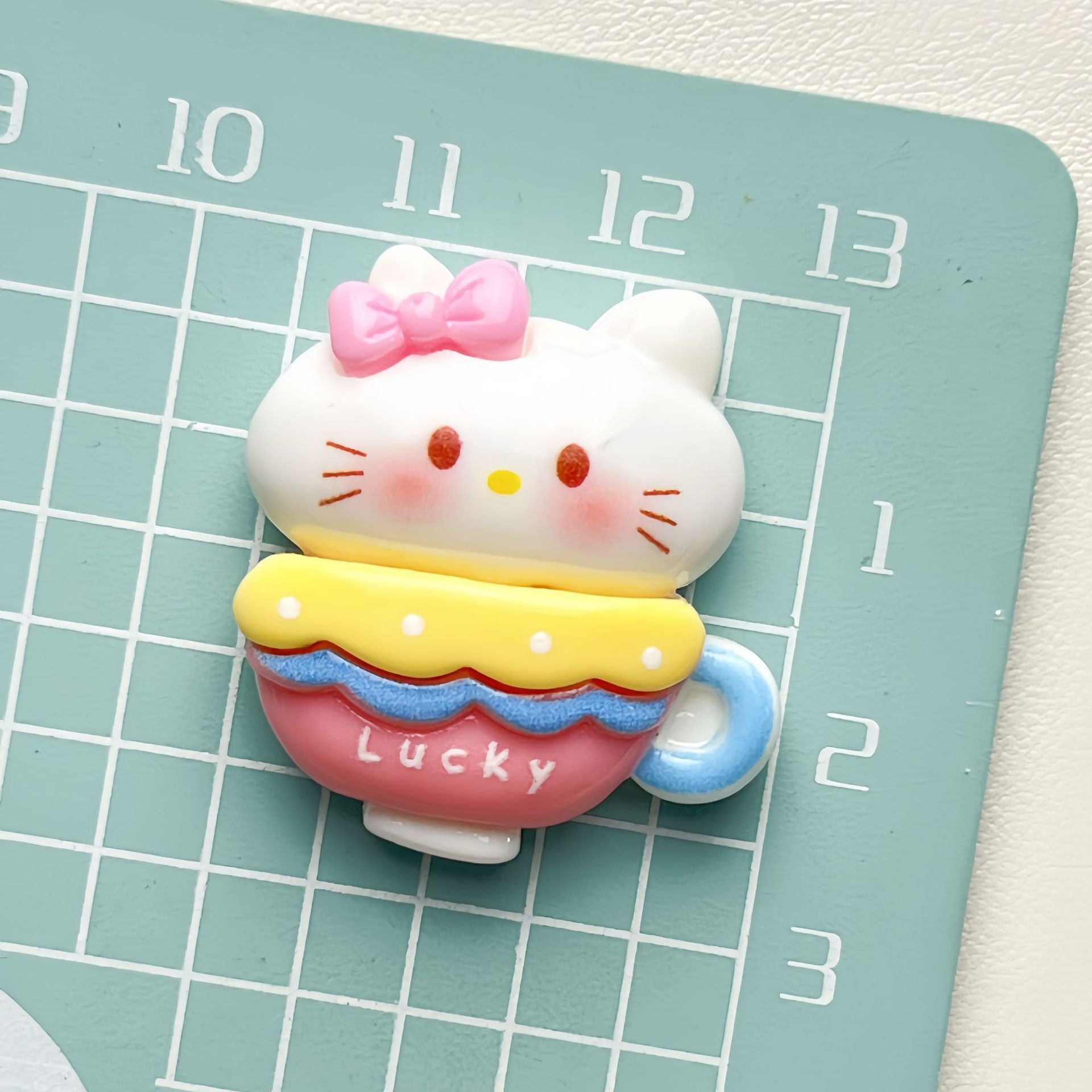 DIY Cute Kitchenware Kitten Charms Accessories – Customizable Phone Case, Hairpin, Fridge Magnet & Keychain Set