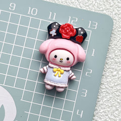 DIY Palace Sanrio Charms Accessories – Customizable Phone Case, Hairpin, Fridge Magnet & Keychain Set