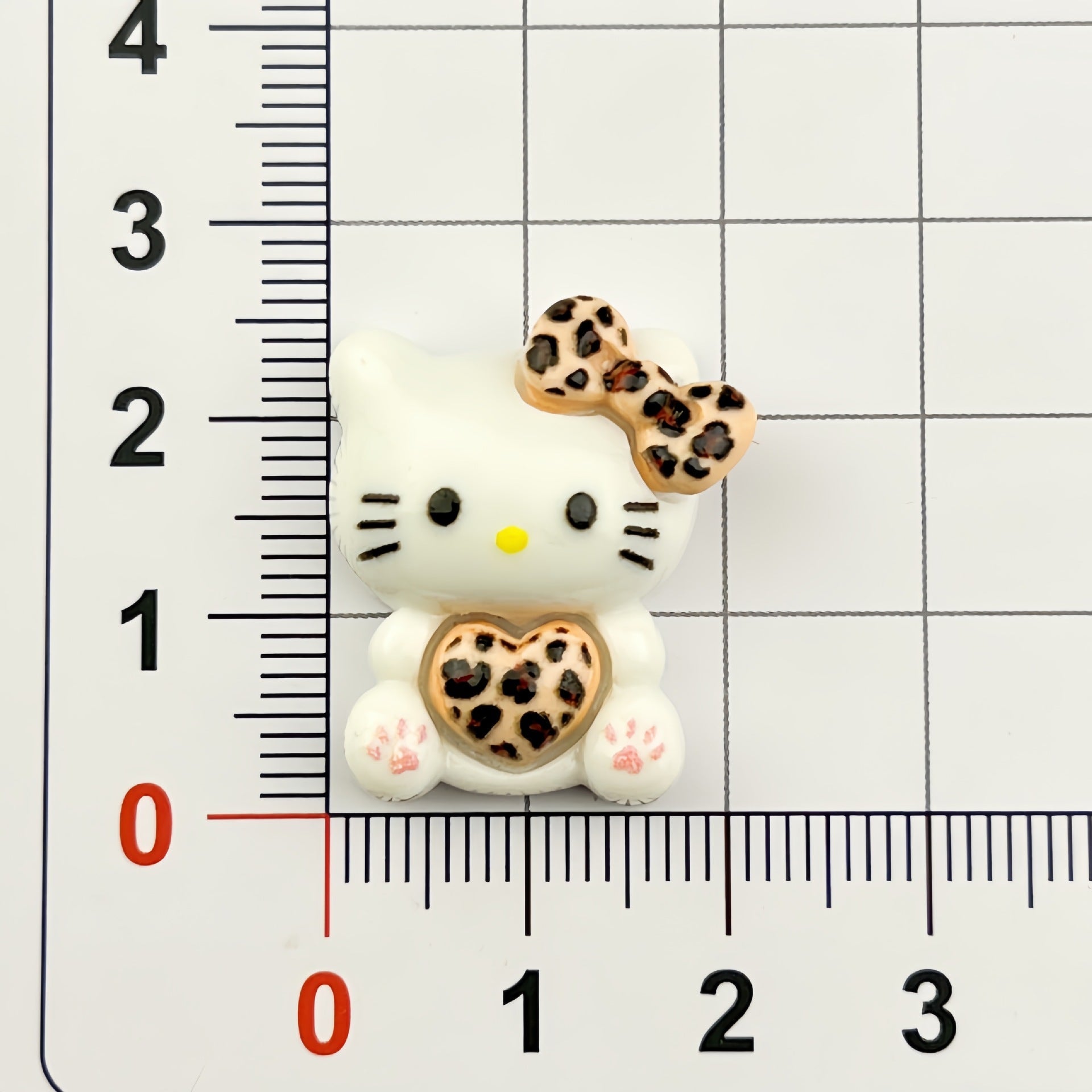 DIY  Cute Leopard Print KT Cat Charms Accessories – Customizable Phone Case, Hairpin, Fridge Magnet & Keychain Set