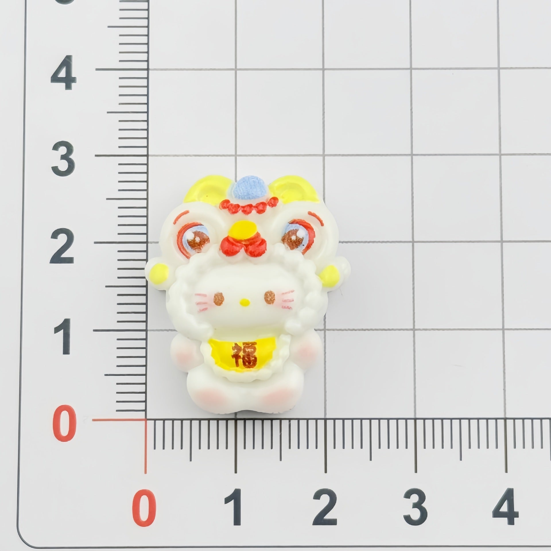 DIY multi-color lion dance kitten Charms Accessories – Customizable Phone Case, Hairpin, Fridge Magnet & Keychain Set